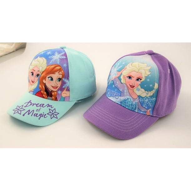 Ages 2-7 Disney Girls Frozen Elsa & Anna Cotton Baseball Cap 